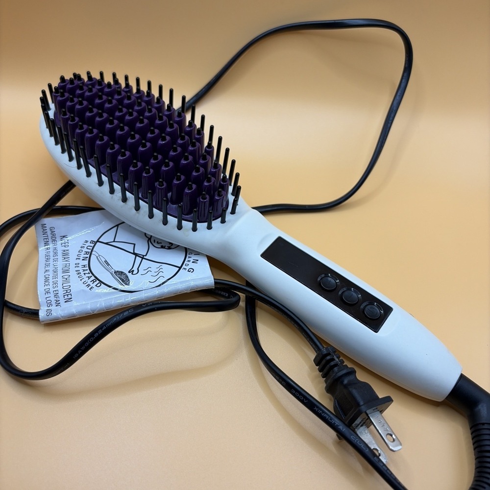 InStyler Straight Up Ceramic Hair Straightening Brush Model 00499 Tested Works‎